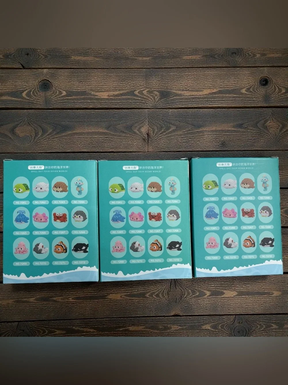 3 NIB Bundle- MicroLego Marine Life Kits.